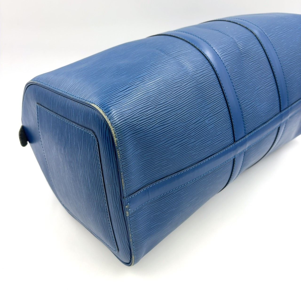 LOUIS VUITTON / キーポル45_エピ_BLU_トレドブルー/--/BLU/無地 LOUIS VUITTON キーポル45 エピ エピ トレドブルー レザー ブルー