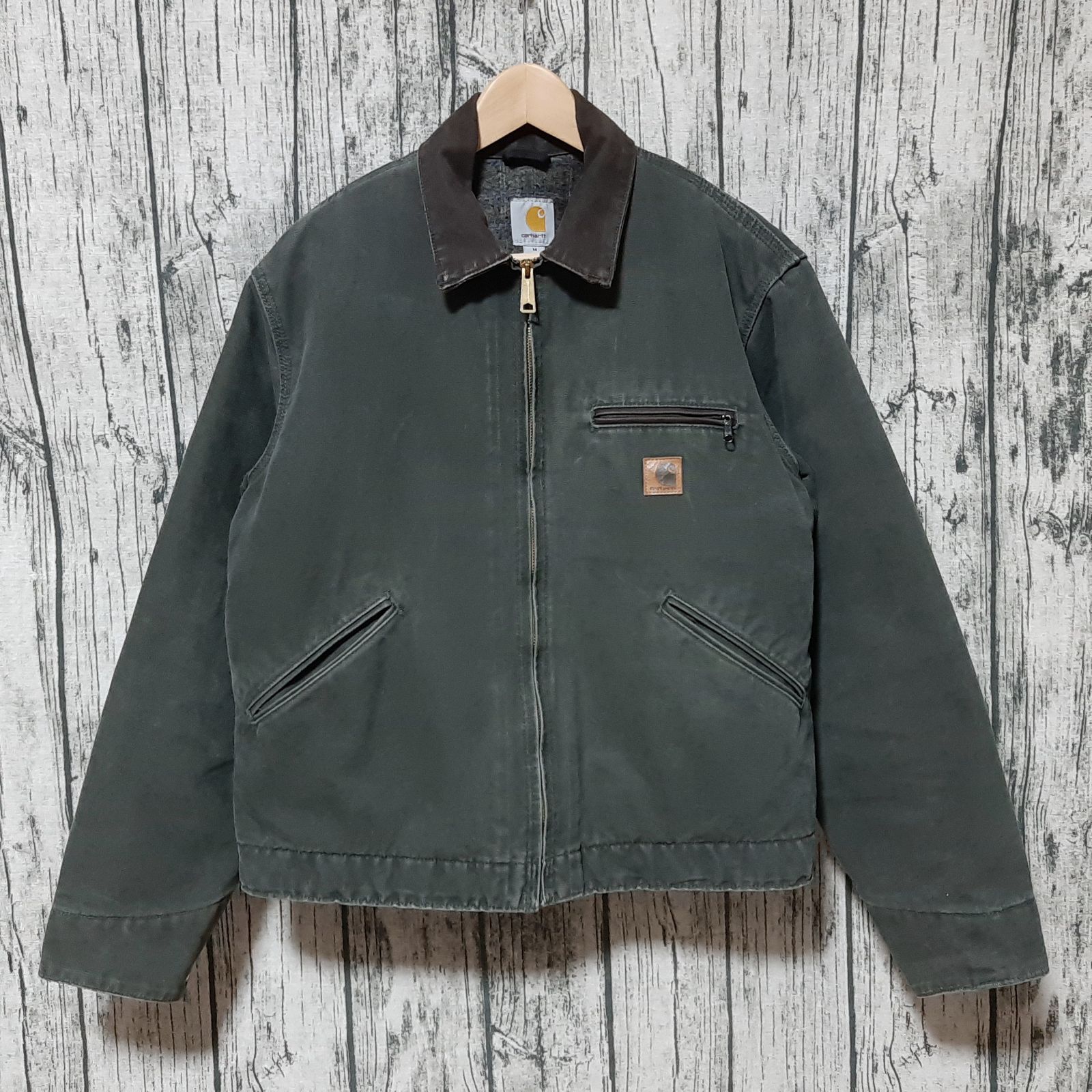 一点物 Carhartt デトロイトジャケット モスグリーン J97 mos S モスグリーン Carhartt デトロイトジャケット J97 MOS