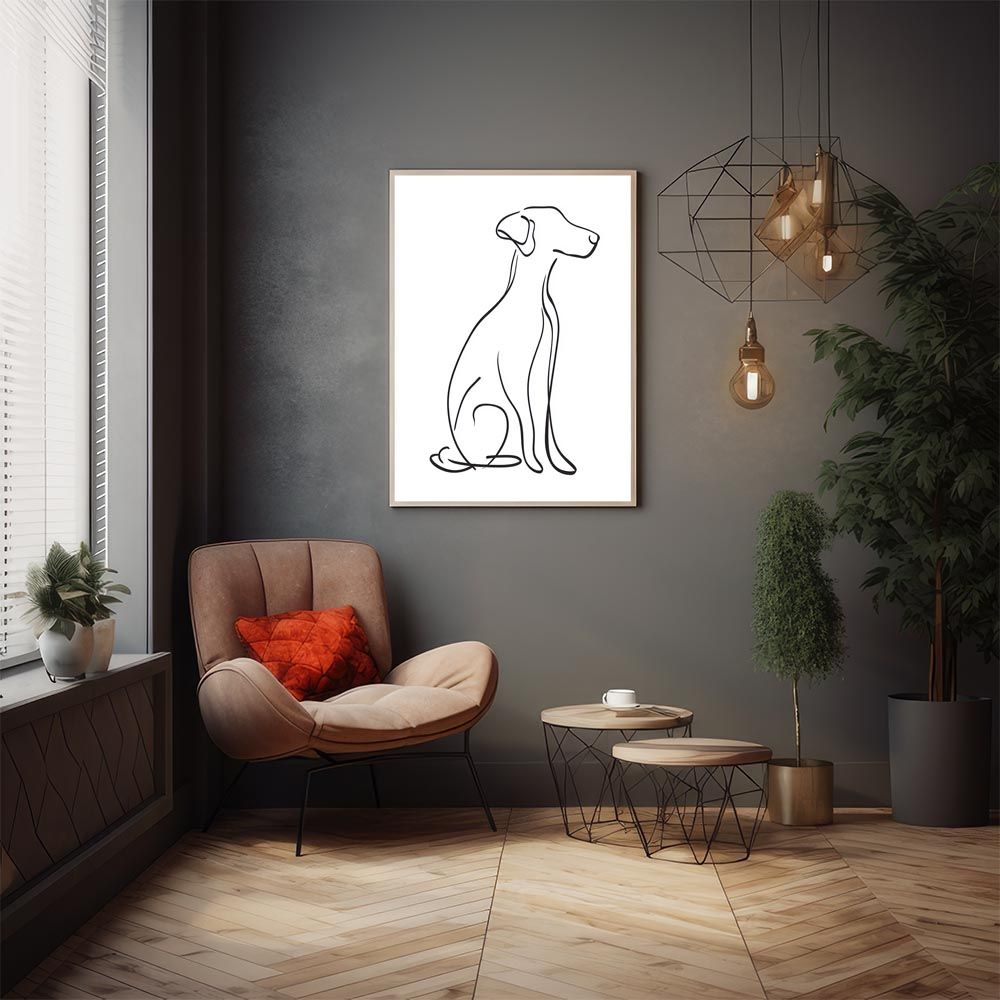 ☆犬インテリア☆ インテリア小物 【B3サイズ（約36x51cm）】【lh-poster-11374】犬 いぬ