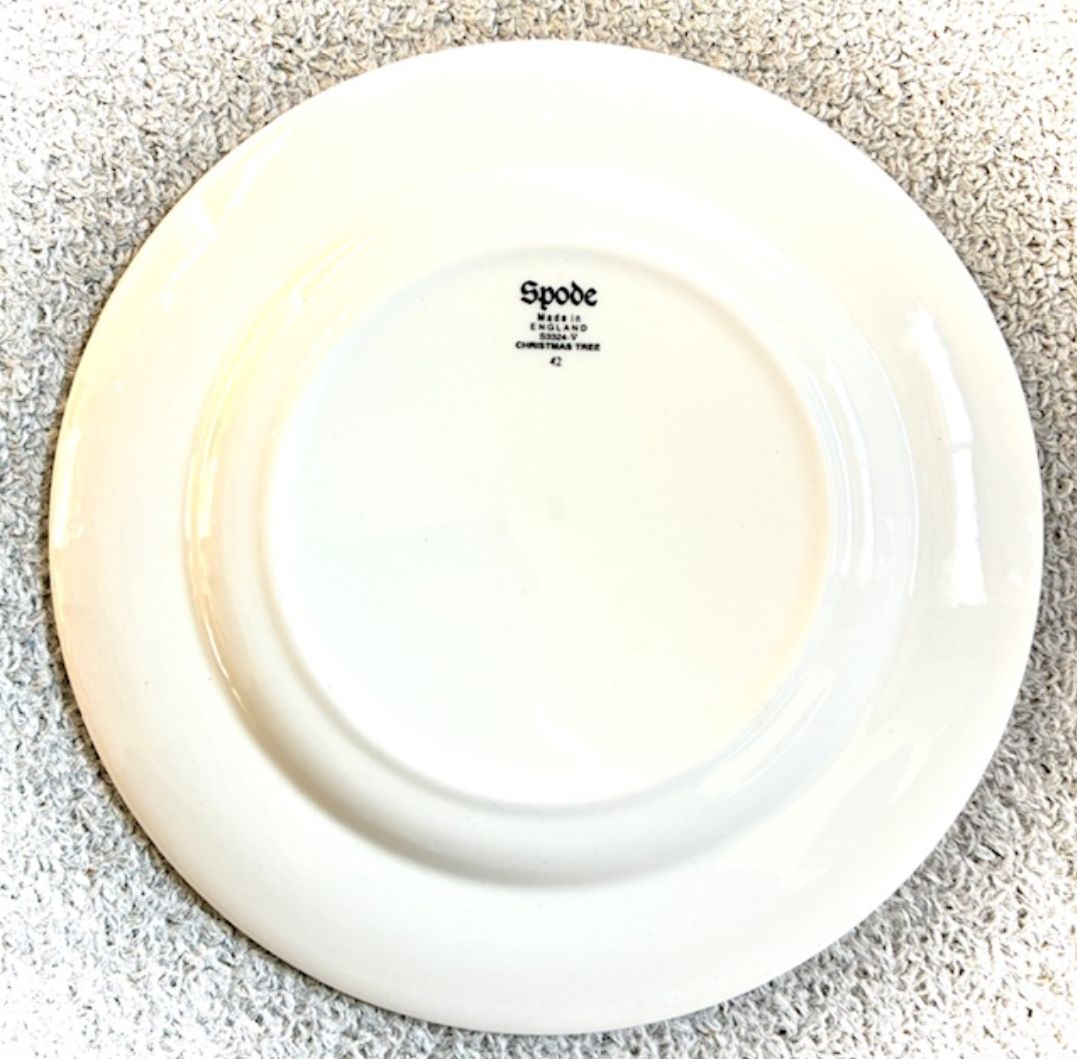  英国製 SPODE クリスマスツリー 16cmプレート 飾り小物 置物 インテリア小物