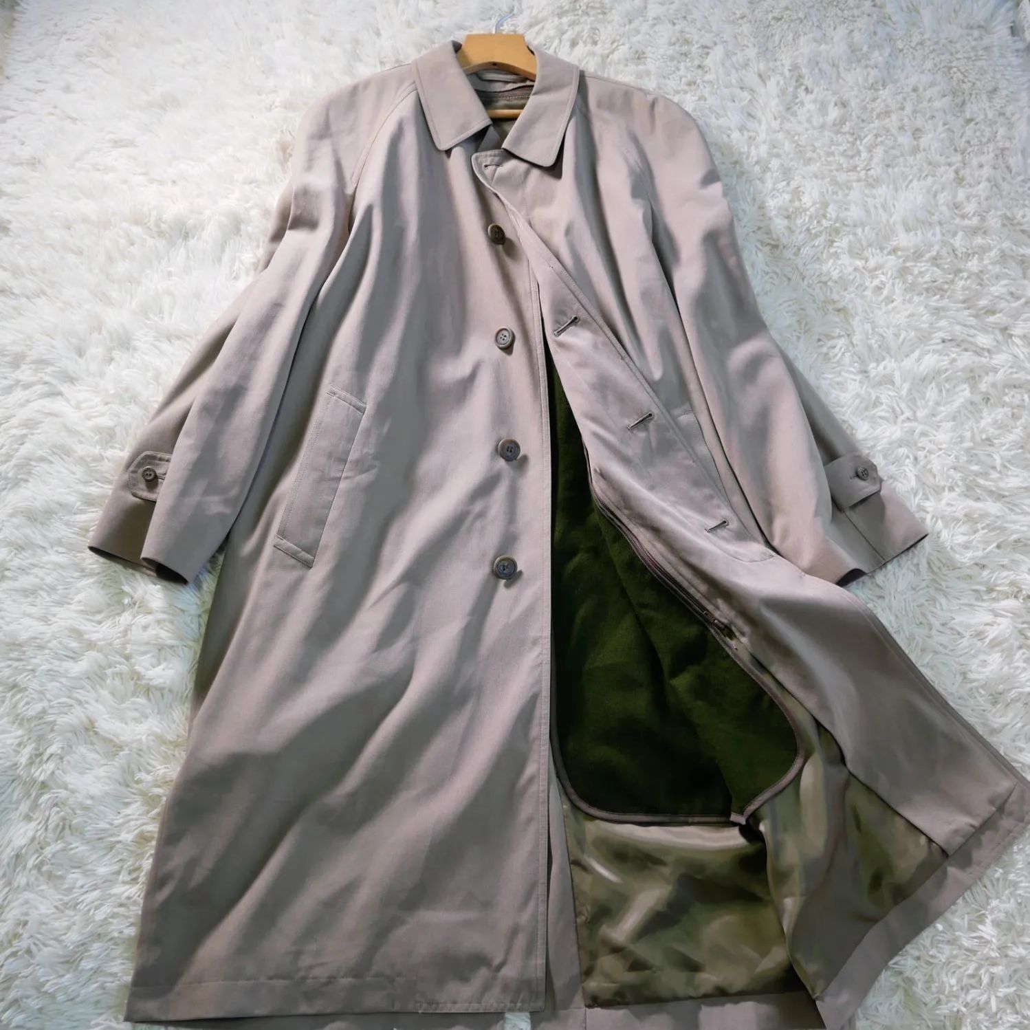 L UOMO by TORII ベージュ ステン コート A 5 M〜L ライナー付 撥水 日本ブランド 3シーズン対応
