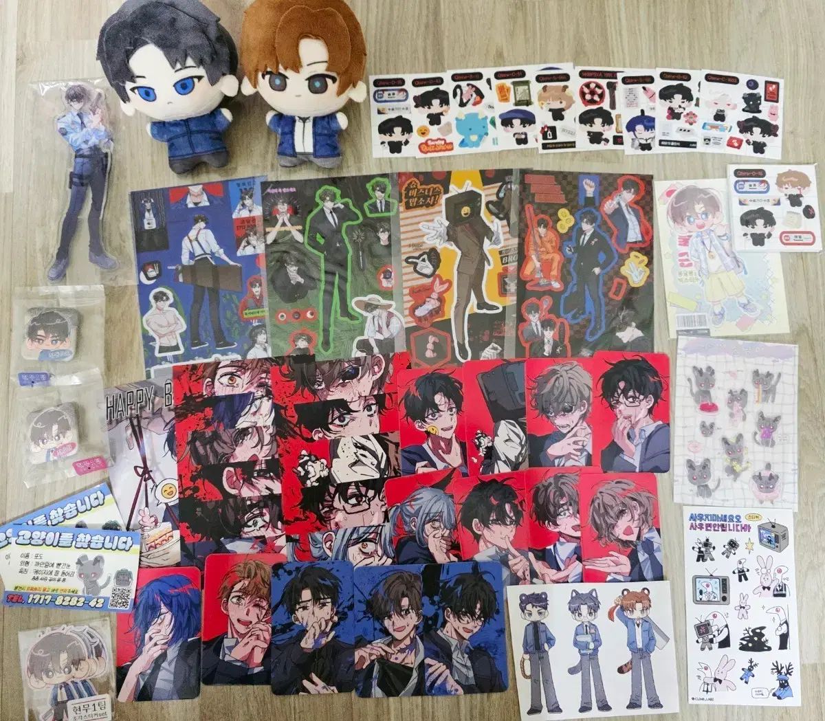 怪談出勤 キム ソレム チェ ウォン リュ ジェグァン ペク サホン ポド デニム アークス アクリル ぬいぐるみ トレカ