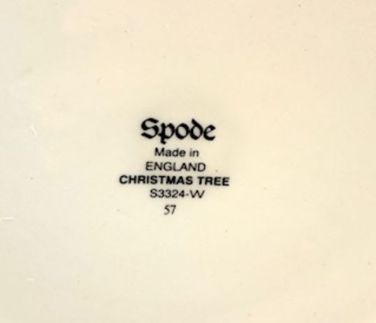  英国製 SPODE クリスマスツリー プレート 27cmプレート 小物入れ 置物 インテリア小物