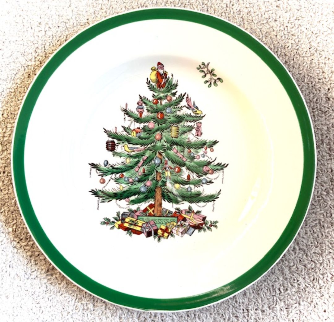 英国製 SPODE クリスマスツリー プレート 27cmプレート