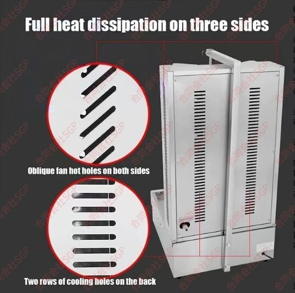  ケバブグリル LPガス グリルバーナー 自動回転機能 電動 単相 100 V|カウンター|バー|ケバブ ランチョンマットセット その他 調理器具