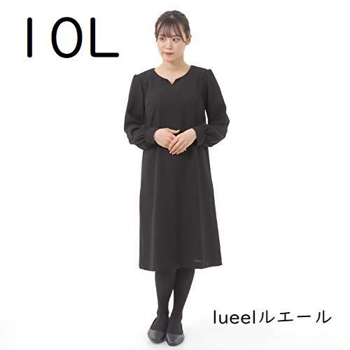 10 Lサイズ 喪服 ひざ下丈 大きいサイズ 体型カバー かわいい レディース 132800 3