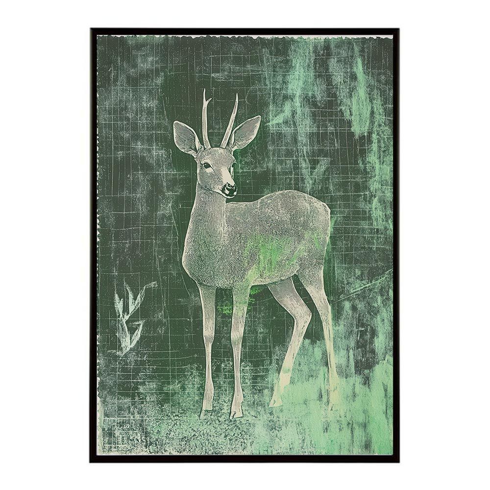 B2サイズ（約51x73cm）】【lh-poster-11480】切手風 レトロ 動物