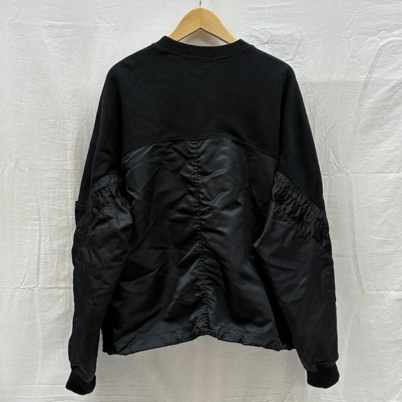 トーガ 25 ss POCKET SWEAT ナイロン スウェット ドッキング 切替 TZ 251-JL 920 メンズ L ISItems 古着
