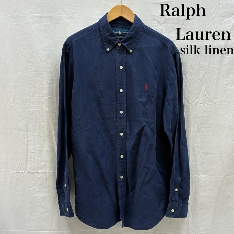 メンズ RALPH LAUREN ラルフローレン ポニー刺繍ボタンダウン リネン