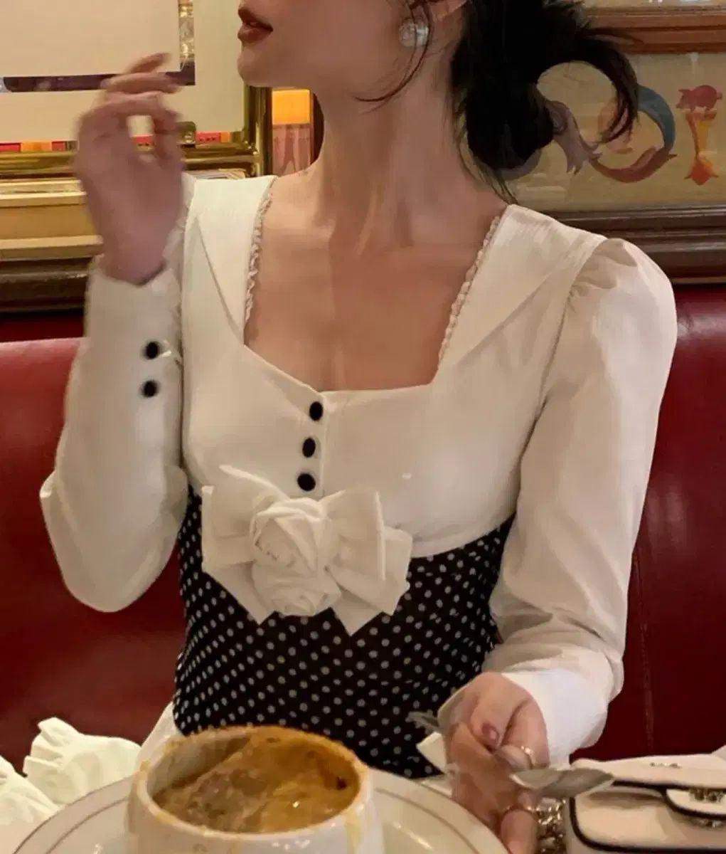 ソークッキー メーリン リー リボンスリーブ ブラウス