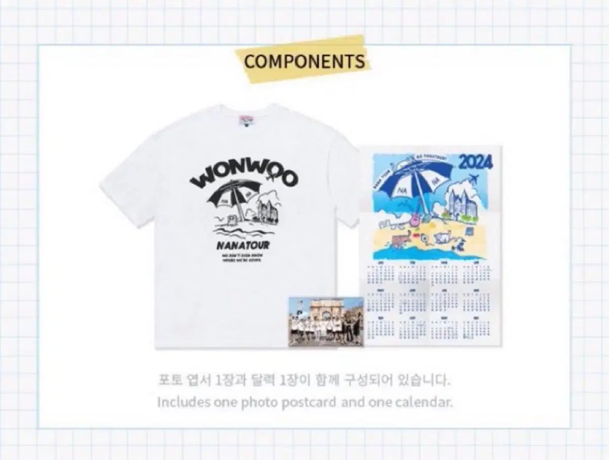 Mサイズ ウォヌ ななツアー 半袖Tシャツ イタリア ver