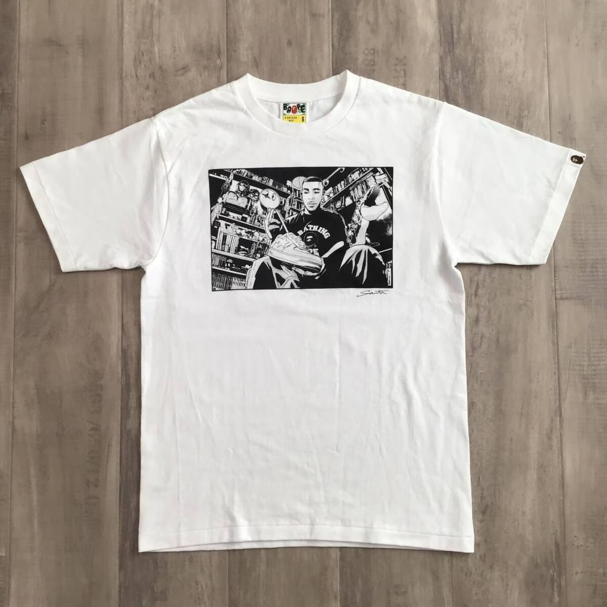 井上三太 × BAPE GALLERY ART Tシャツ Sサイズ a bathing ape BAPE STA 