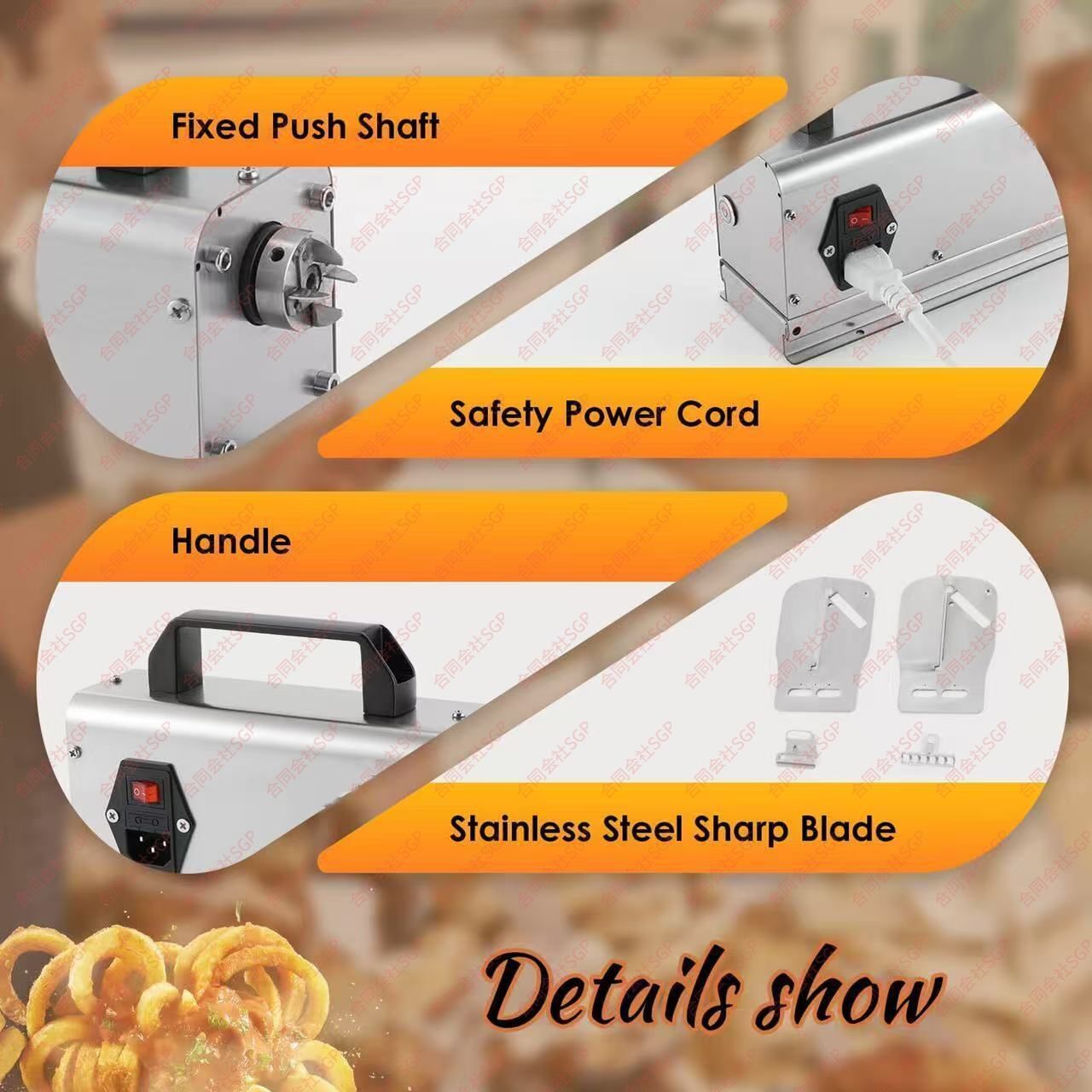 電動トルネードポテトスライサー スパイラルポテトカッター