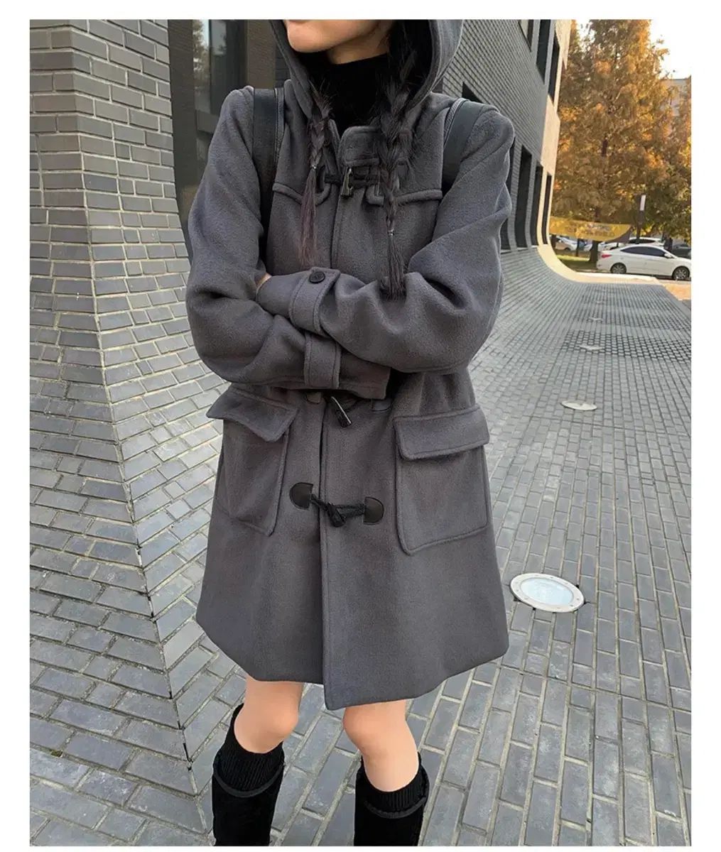 エニワンモア ポケT ダッフル コート