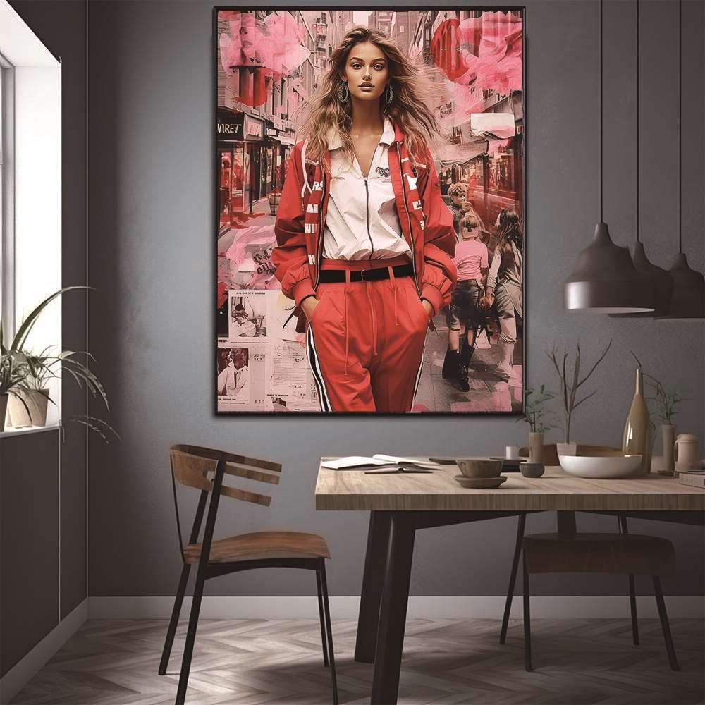 A3サイズ（約30×42cm）】【lh-poster-1174】レディ コラージュ