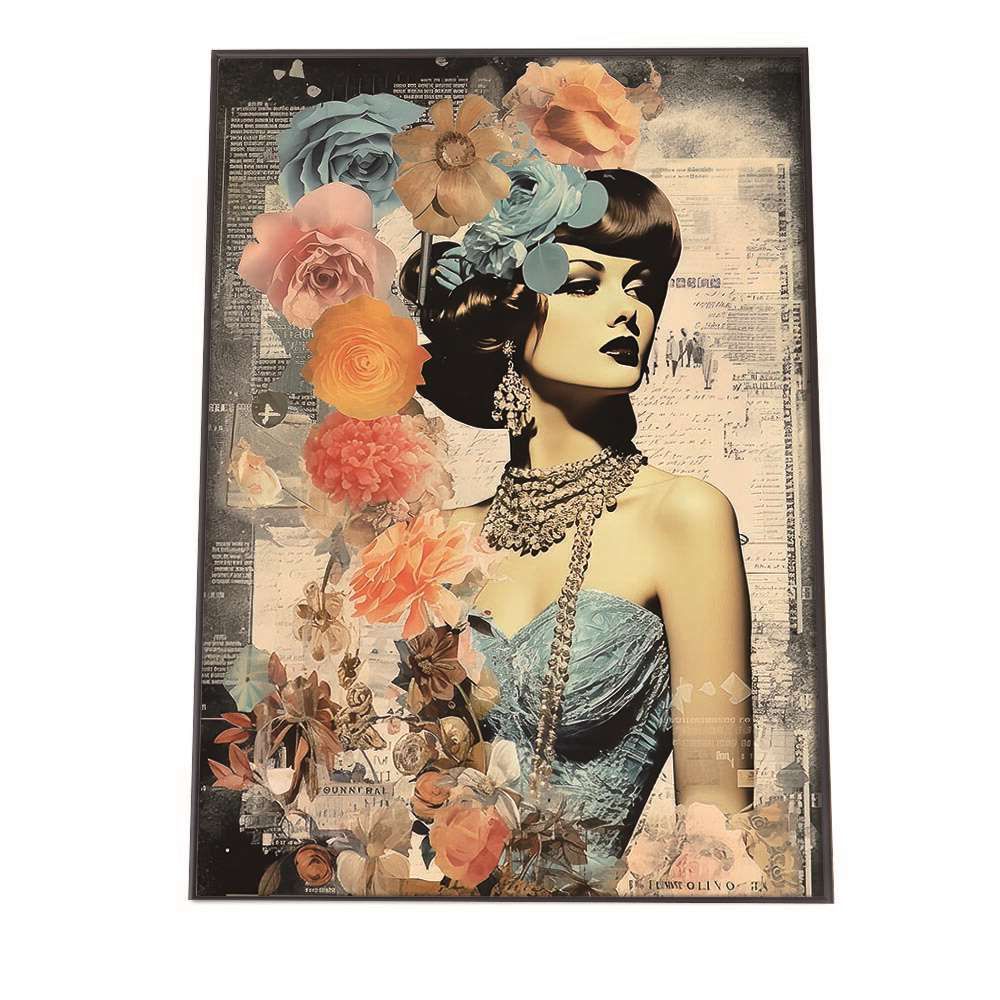 B3サイズ（約36x51cm）】【lh-poster-1211】レディ コラージュ