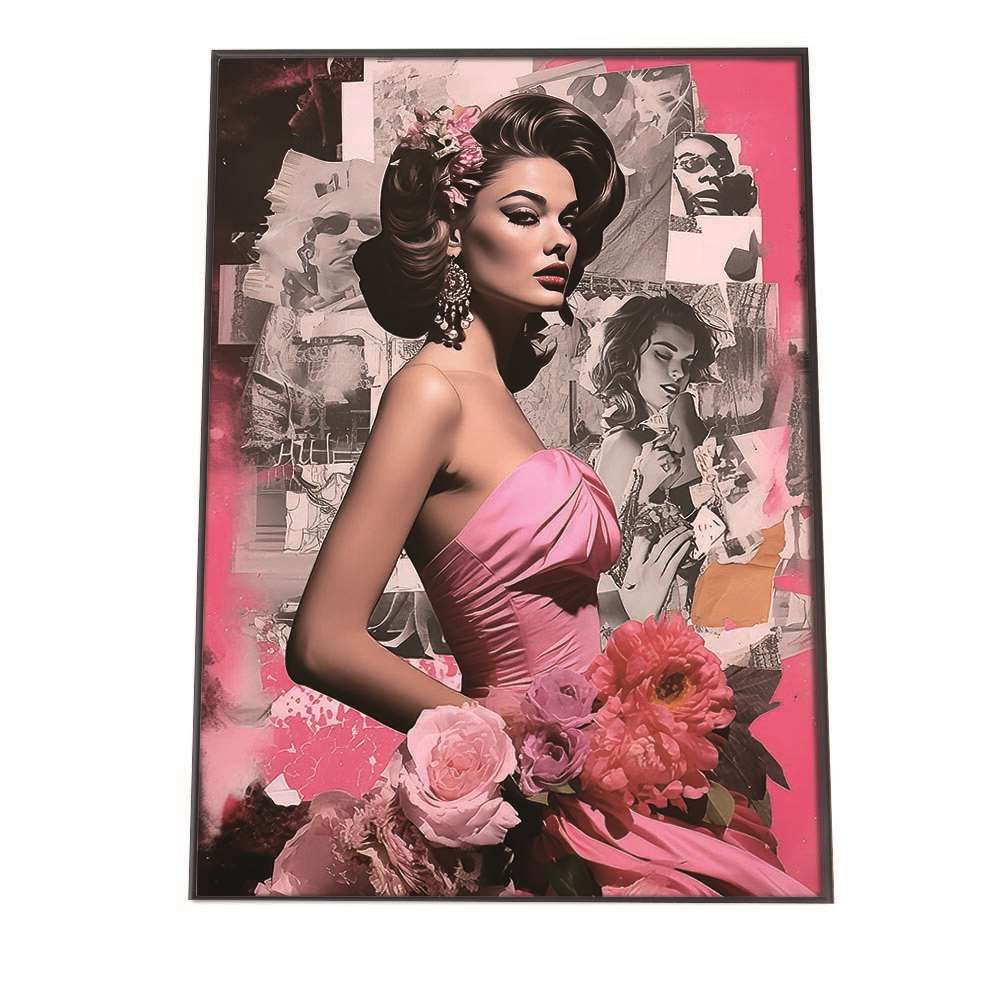 A3サイズ（約30×42cm）】【lh-poster-1214】レディ コラージュ