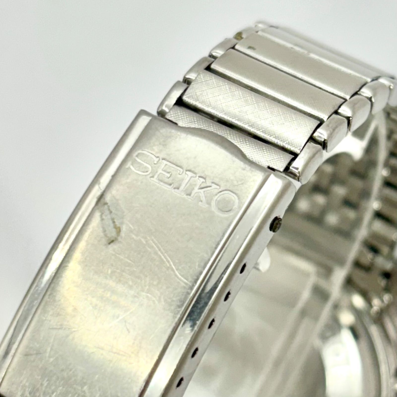  稼働 Seiko Sportsmatic Calendar セイコー スポーツマチック カレンダー 機械式 自動巻き メンズ 腕時計 イルカ シルバー 828960 今季注目 自動巻き時計 腕時計(アナログ)