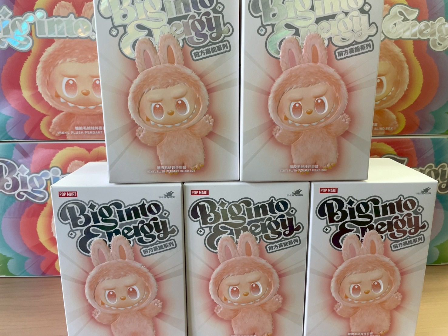 ラブブ Labubu らぶぶ 5ピース Big into Energyエナジー ポップマート 色かぶりなし シークレット 性あり セット