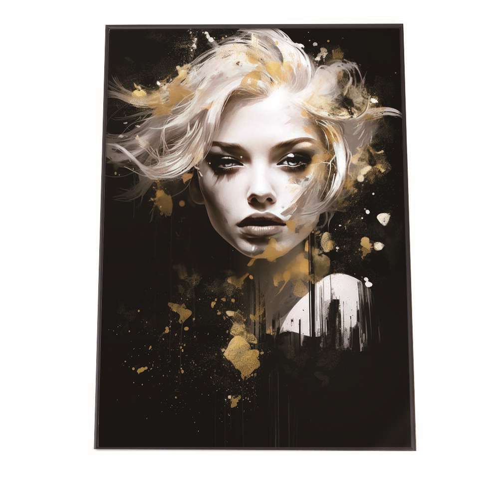 B3サイズ（約36x51cm）】【lh-poster-1246】ゴールド ペイント