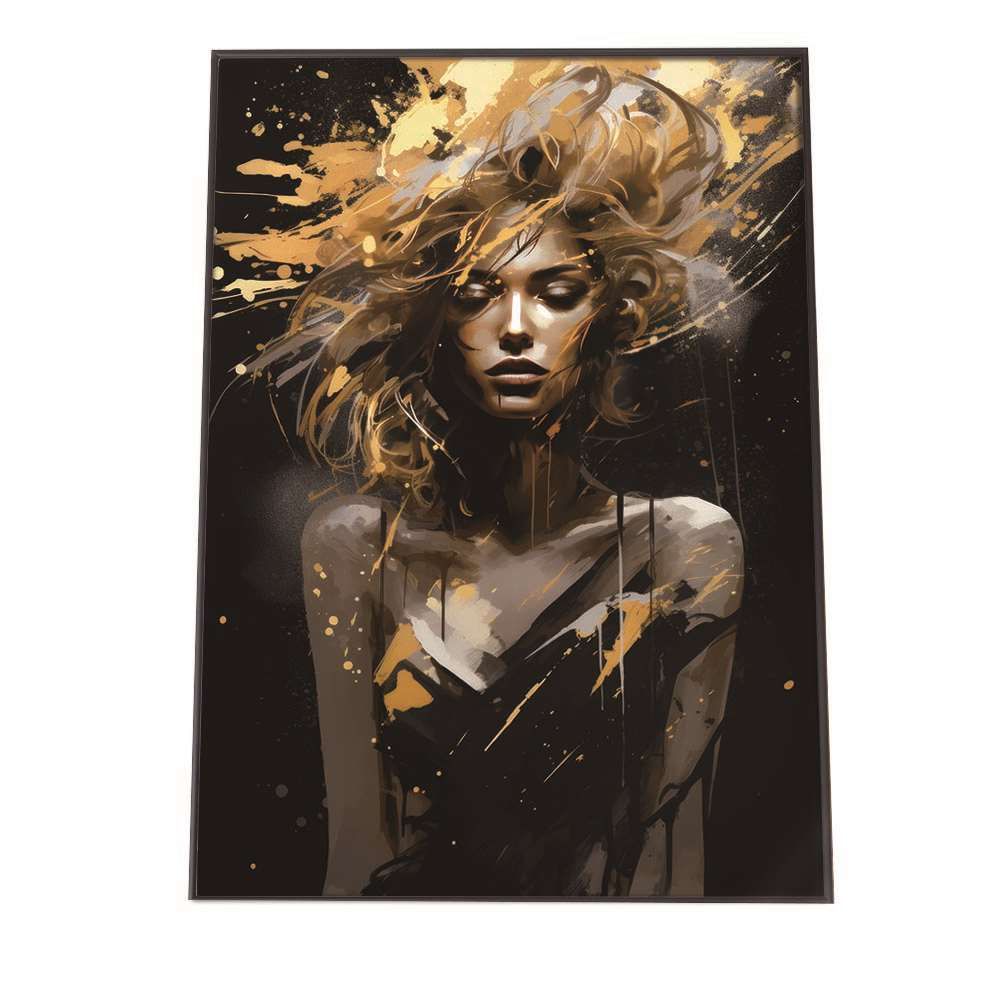 B4サイズ（約25x36cm）】【lh-poster-1248】ゴールド ペイント