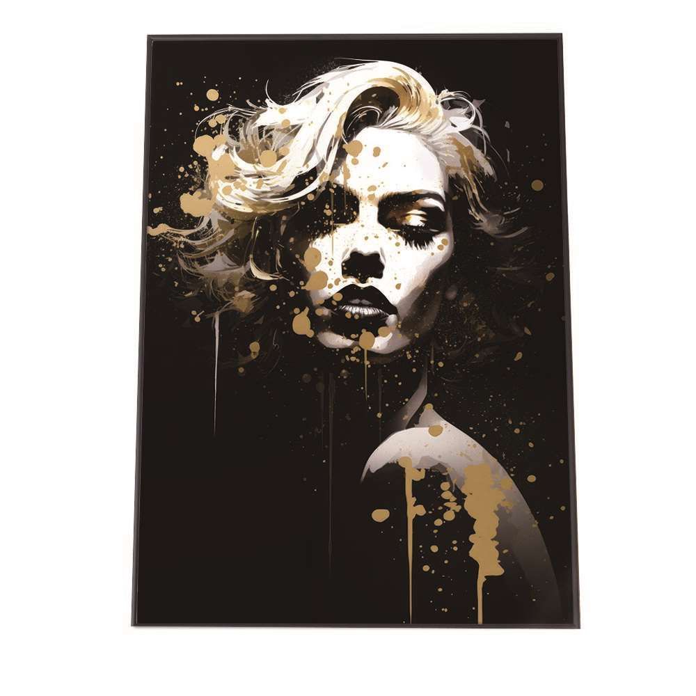 A3サイズ（約30×42cm）】【lh-poster-1263】ゴールド ペイント