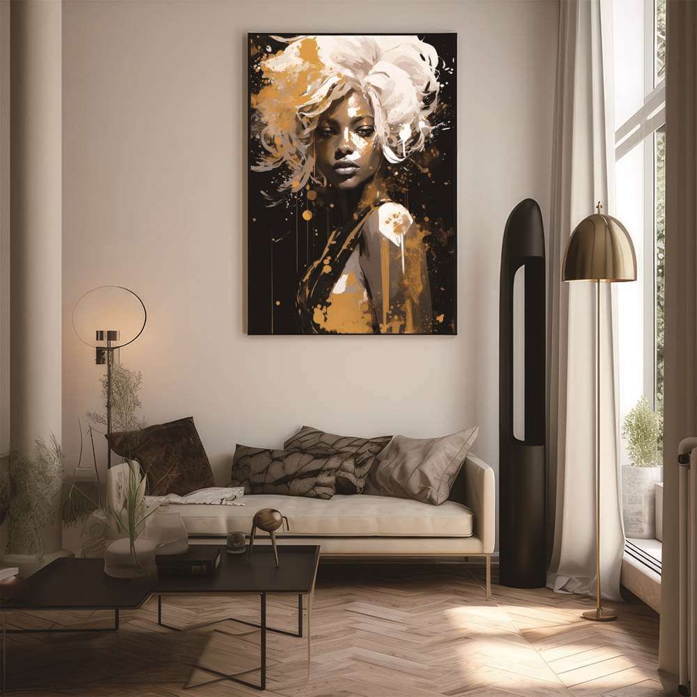 A3サイズ（約30×42cm）】【lh-poster-1283】ゴールド ペイント