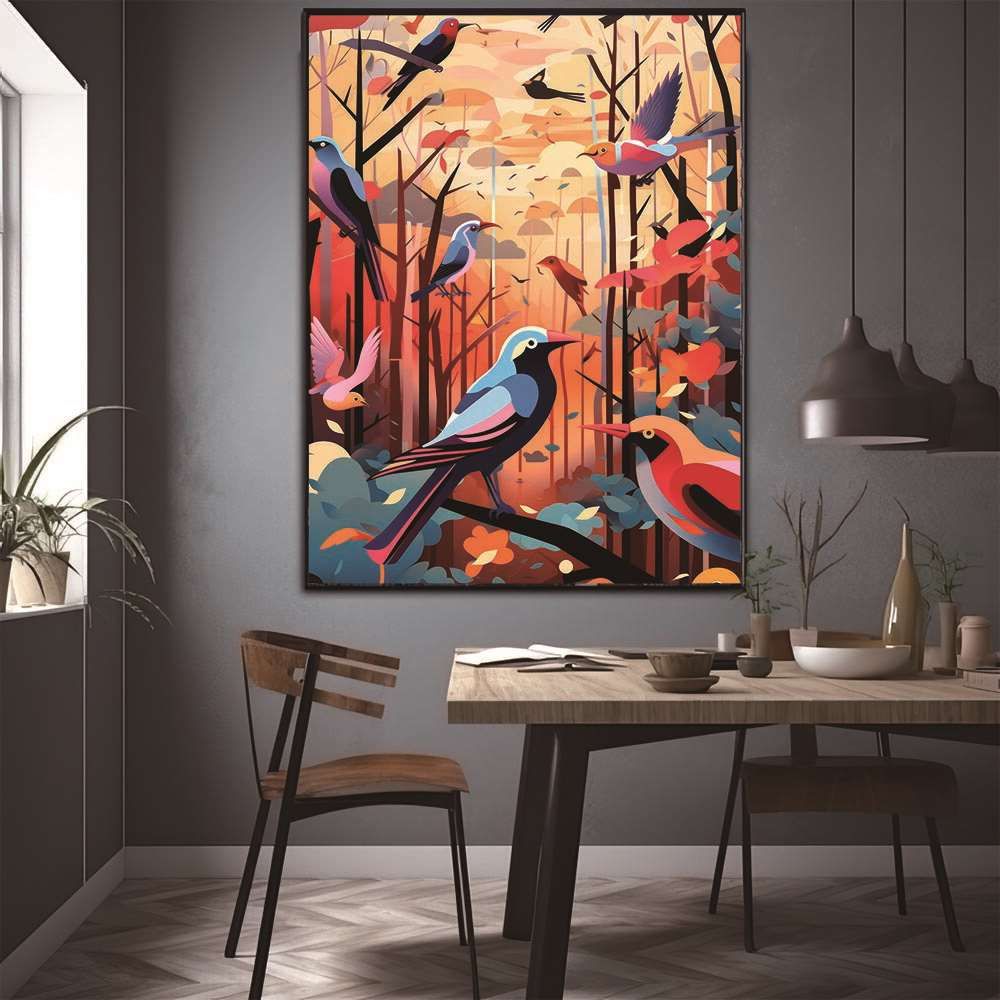 B4サイズ（約25x36cm）】【lh-poster-1288】北欧 カラフル アート