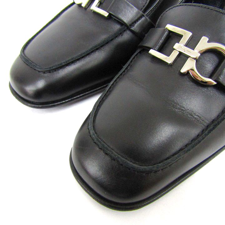 サルヴァトーレフェラガモ パンプス ガンチーニ シューズ 靴 イタリア製 黒 レディース 5. ブラック Salvatore Ferragamo