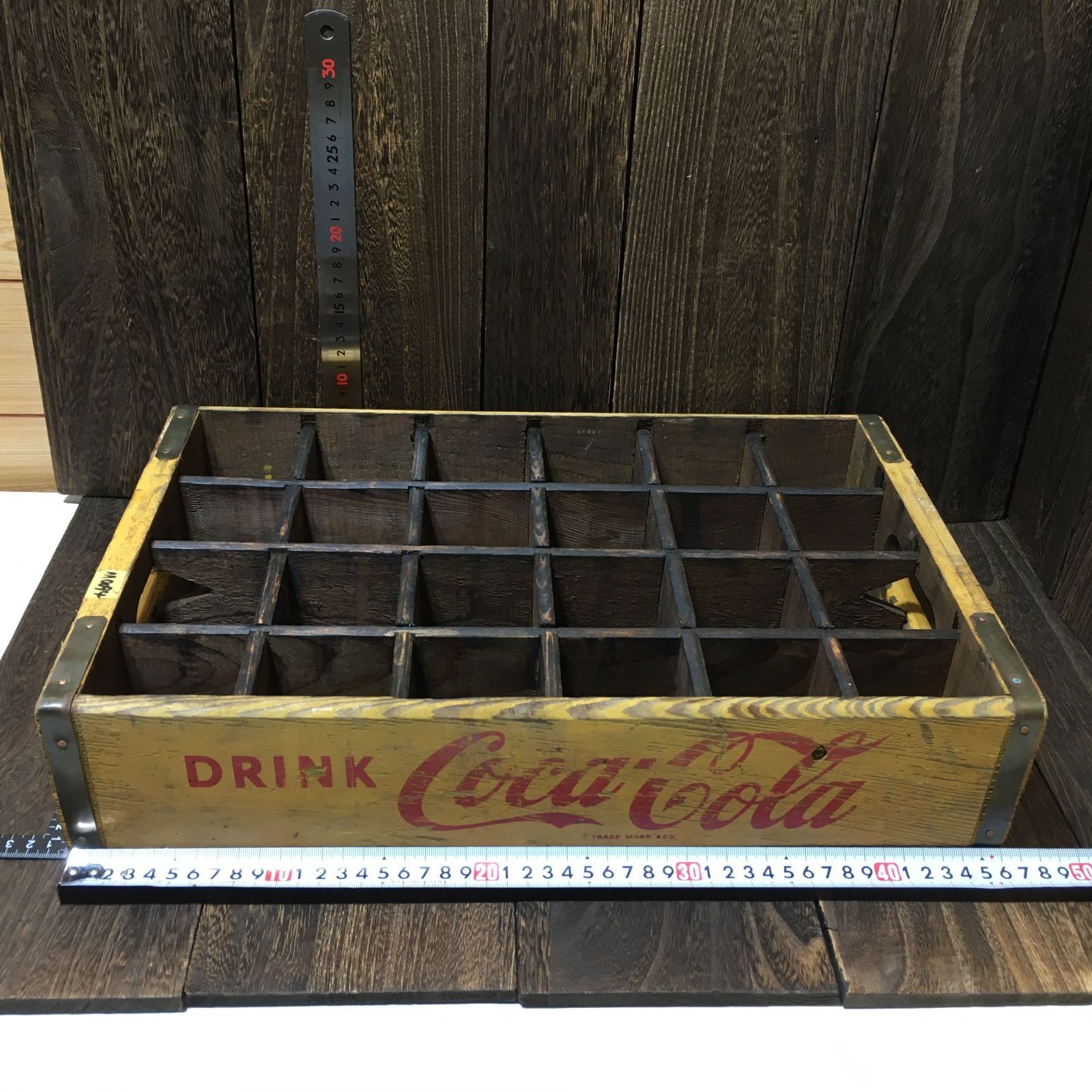 コカコーラ 木製 ボトルケース 当時物 昭和レトロ ヴィンテージ 