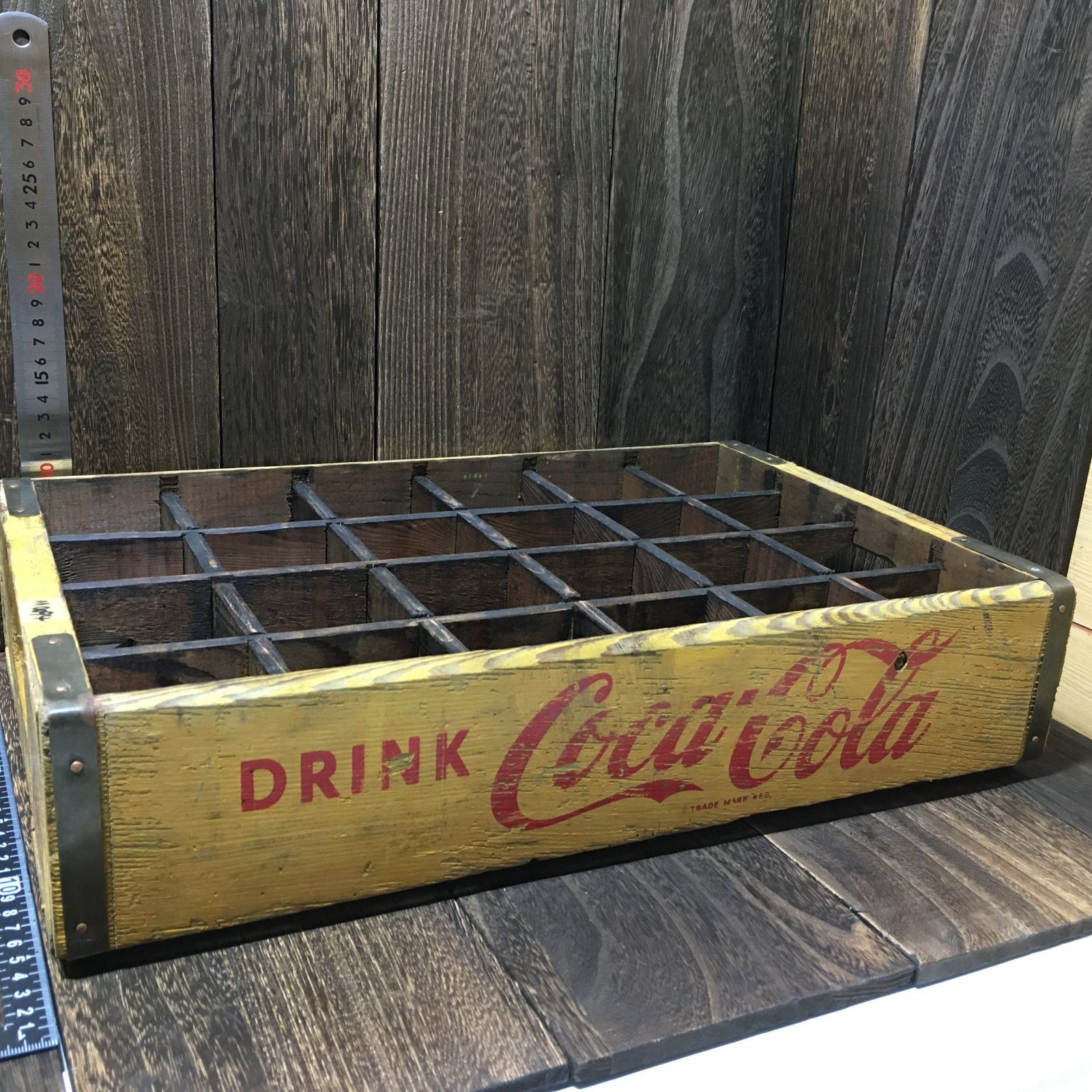 コカコーラ 木製 ボトルケース 当時物 昭和レトロ ヴィンテージ コカコーラ 木製 ボトルケース 当時物 昭和レトロ ヴィンテージ
