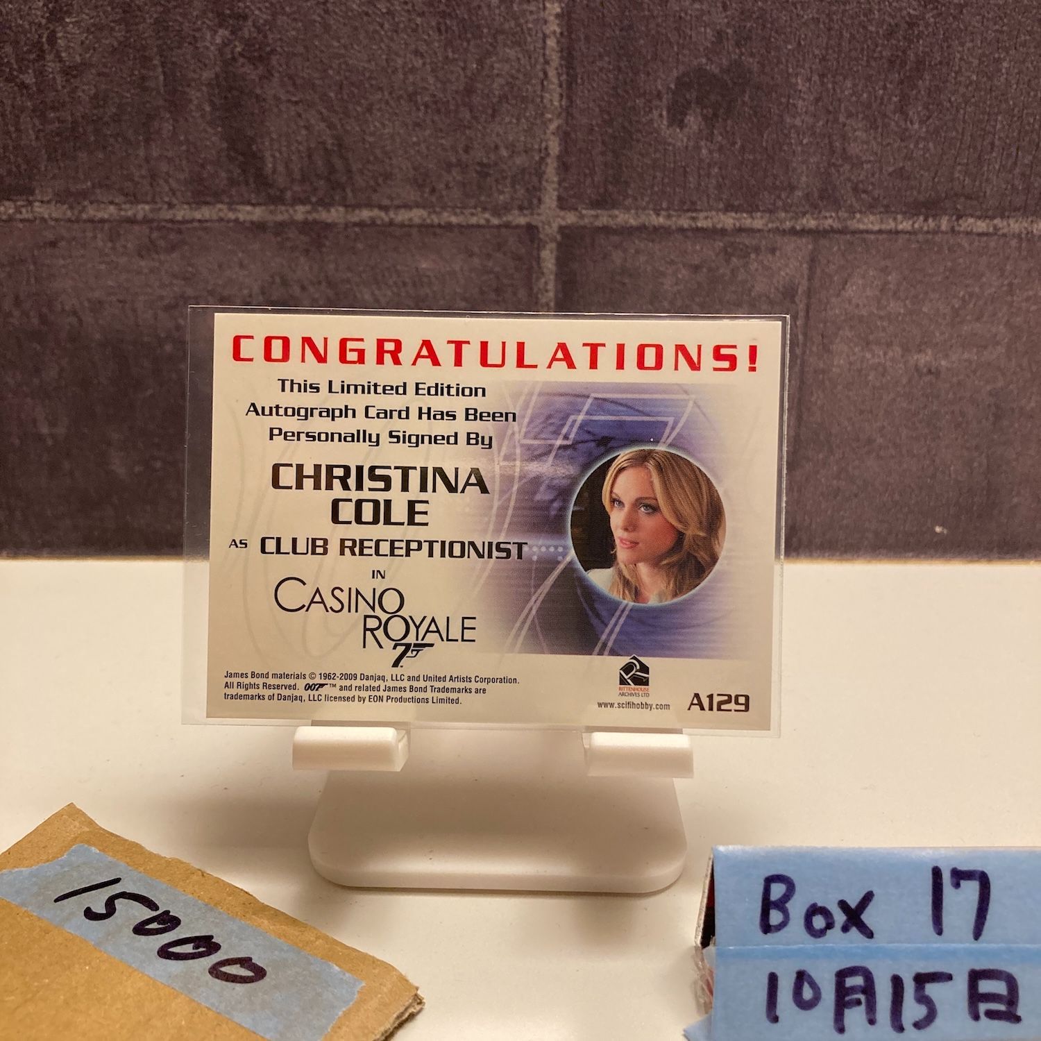 2006 Rittenhouse Archives Christina Cole 直筆サインカード Casino Royale 007 カード
