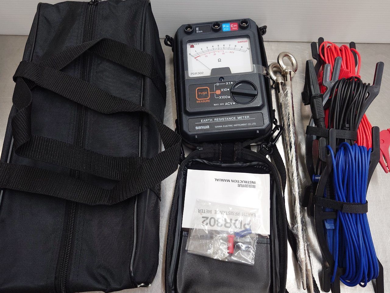 三和 SANWA 接地抵抗計 PDR 302 未チェック品 囗T巛