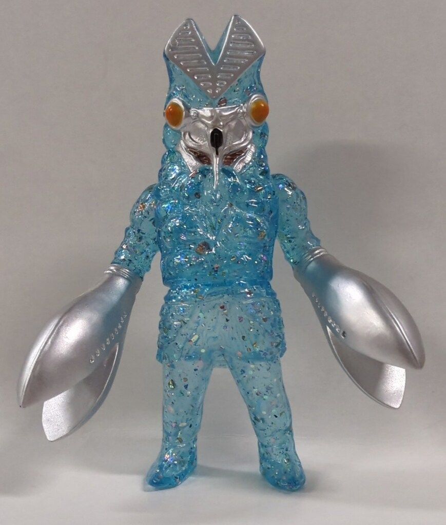 MAXTOY ミニソフビ怪獣倉庫シリーズ 円谷プロ バルタン星人 ブルーラメ成型 銀塗装