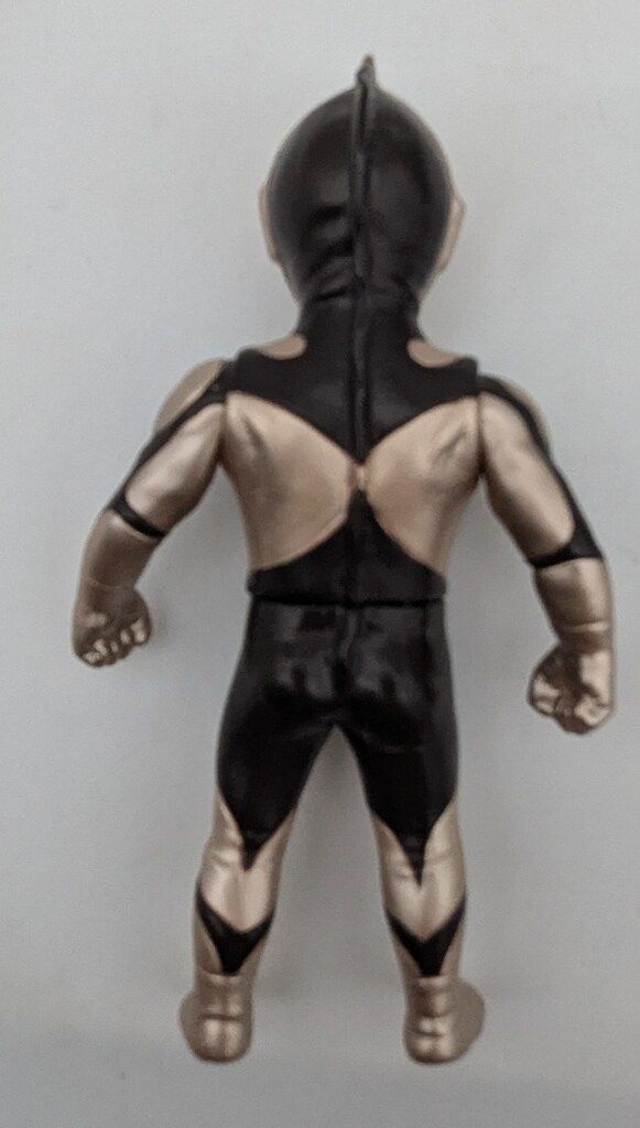 MAXTOY ミニソフビ怪獣倉庫シリーズ ウルトラマン 金 茶 白目