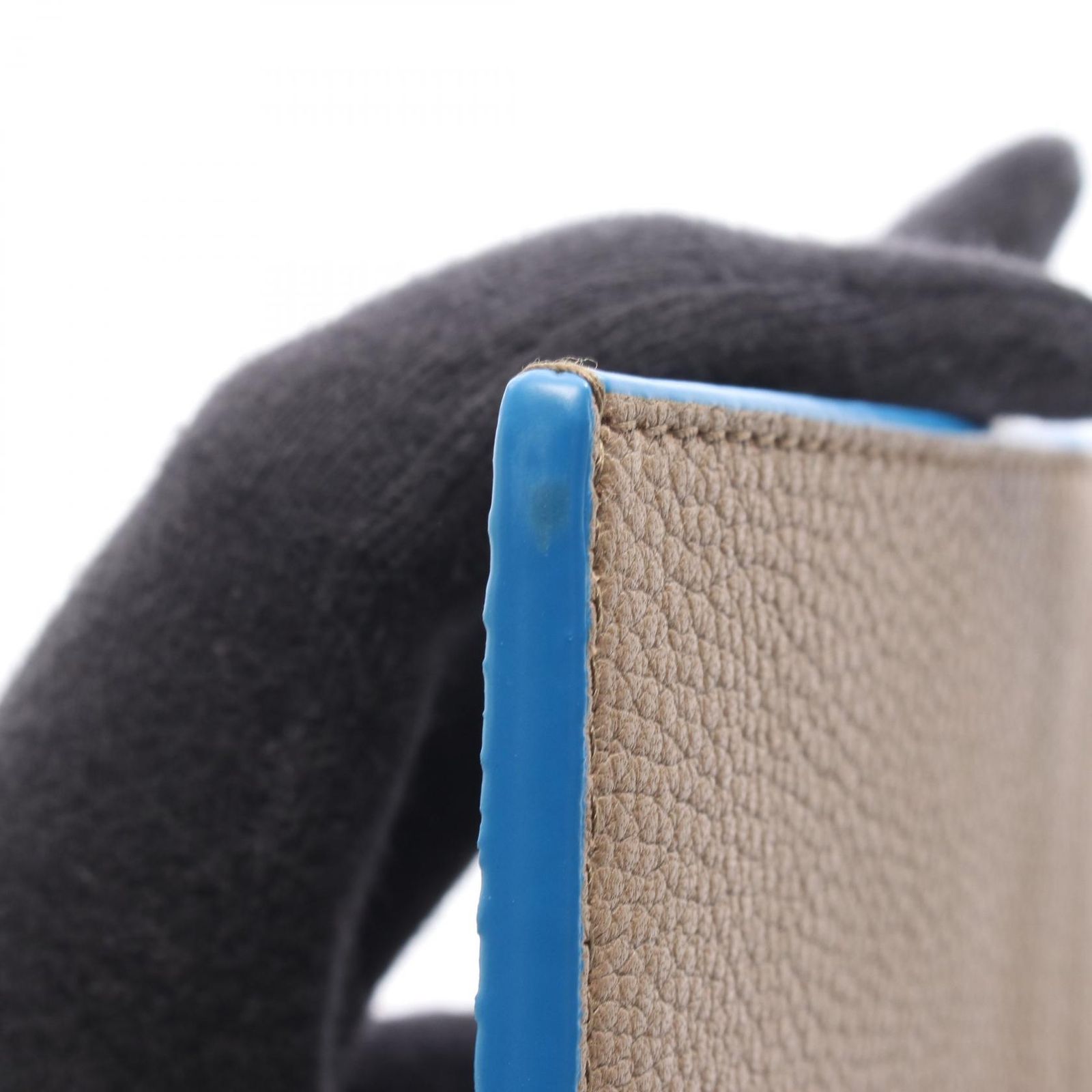  ボッテガヴェネタ BOTTEGA VENETA カードケース カセット ブラウン ブルー レザー ユニセックス A カードケース 小物