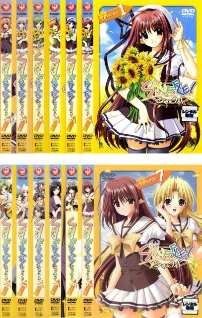 24h ★ay SHUFFLE! シャッフル! MEMORIES 7巻セット 非常に良い】SHUFFLE! シャッフル! [レンタル落ち] 全12巻セット