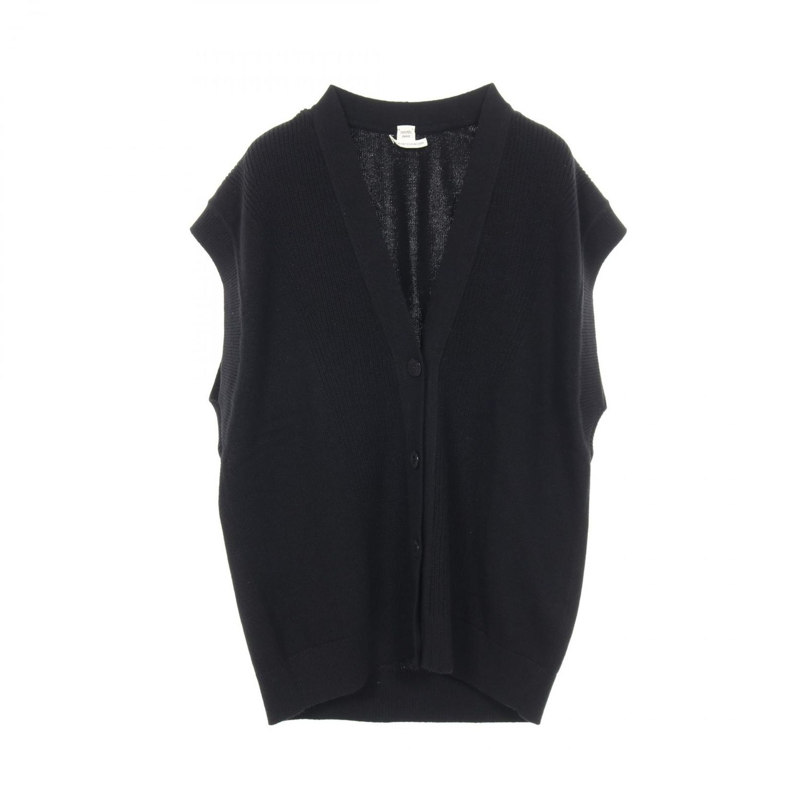 エルメス HERMES ベスト セリエボタン カシミヤ レディース A