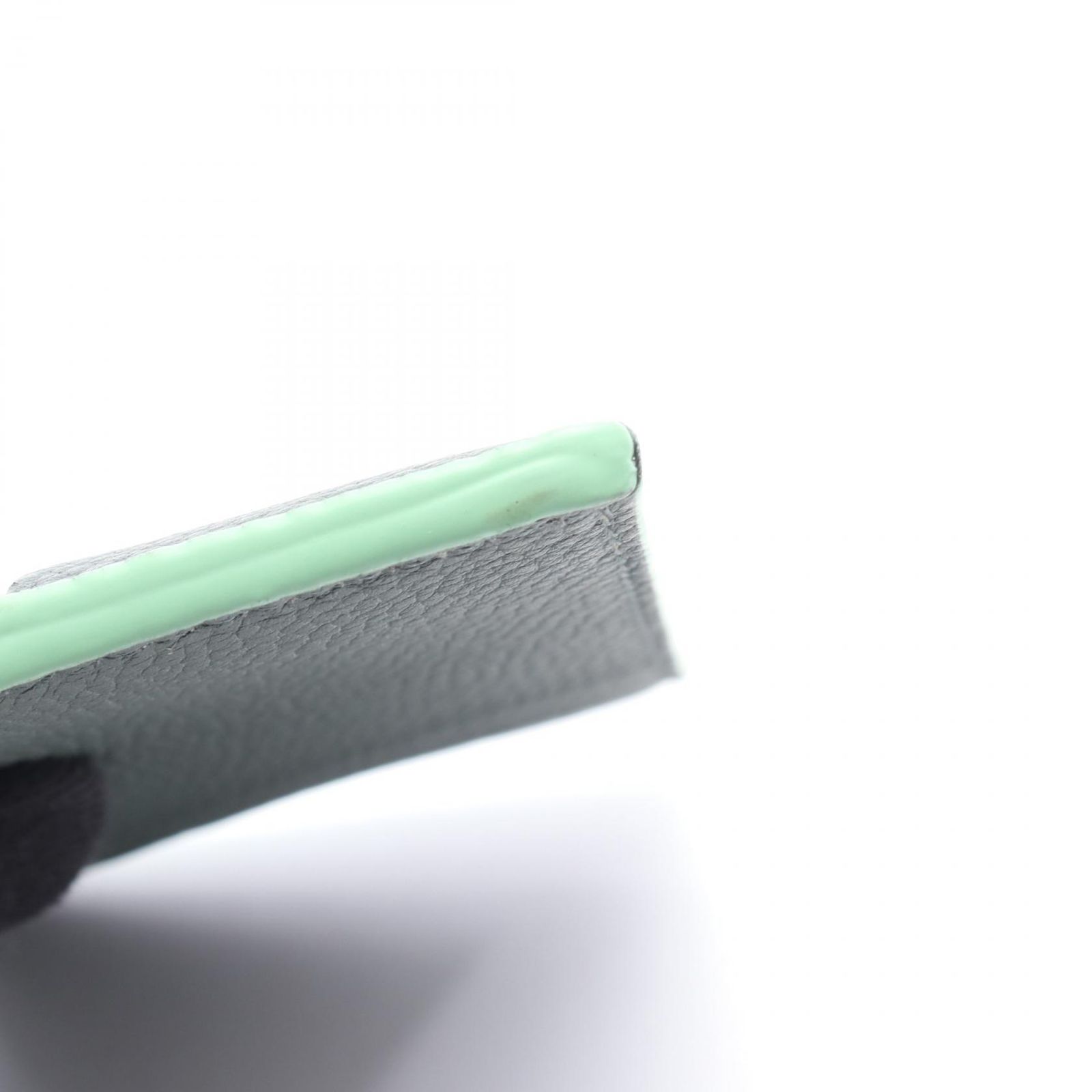  ボッテガヴェネタ BOTTEGA VENETA カードケース カセット グレー ライトグリーン レザー ユニセックス A カードケース 小物