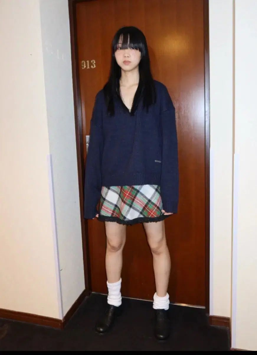 PLZPROJECT タッセル チェック スカート s