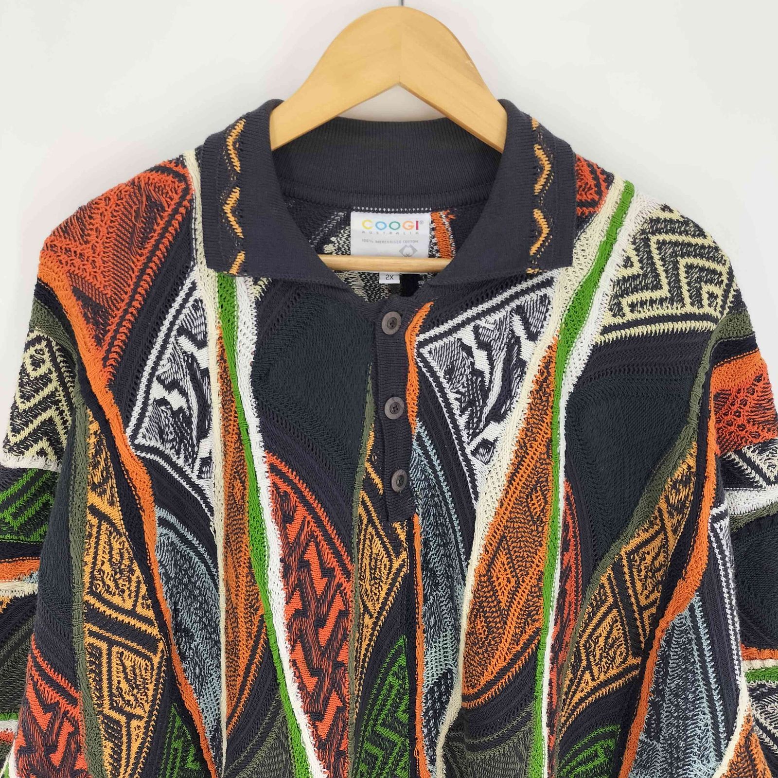 クージー COOGI 90-00S オーストラリア製 3Dニット クレイジーパターン