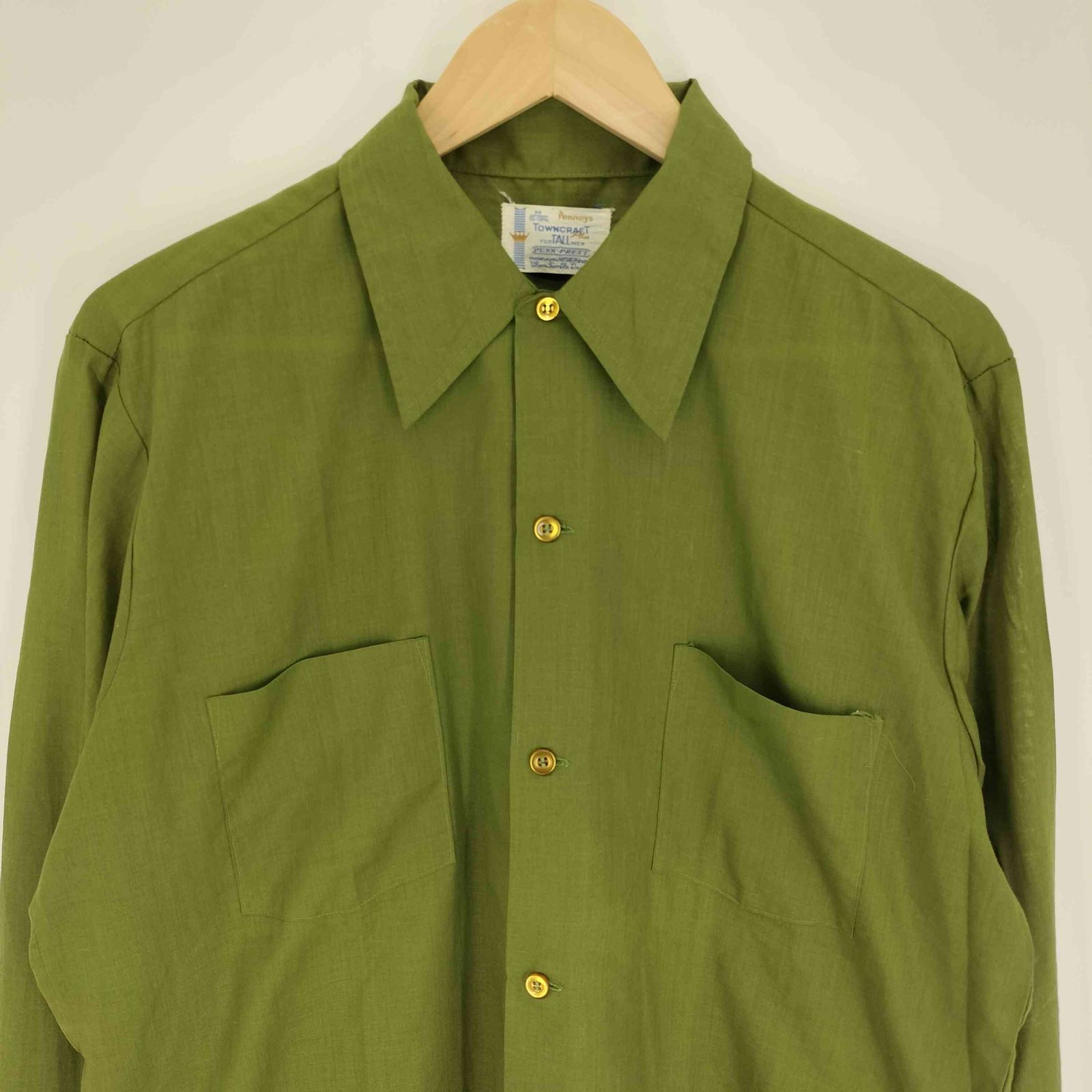 ペニーズタウンクラフト PENNEYS TOWNCRAFT 60-70s デカ襟 襟芯 両ポケ