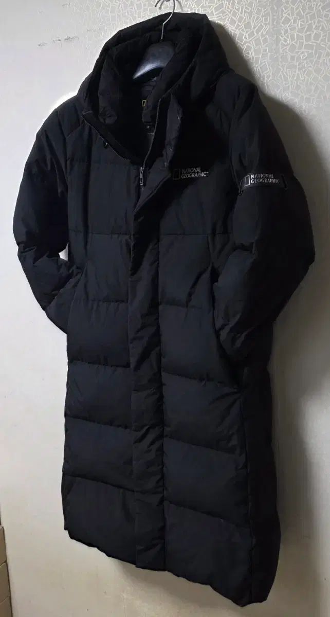 ナショナルジオグラフィック ロングダウンジャケット グースダウン ヘビーダウン メンズ M 95 100