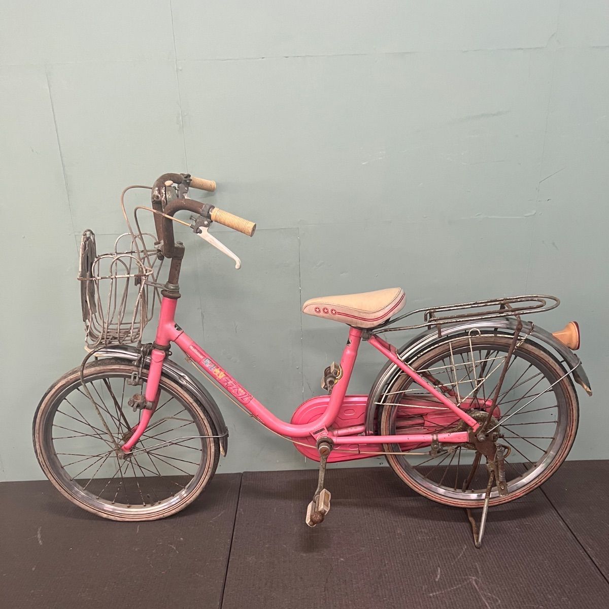 ︎ 昭和 レトロ ナショナル 魔法少女ららべる 自転車 幼児用 オブジェ