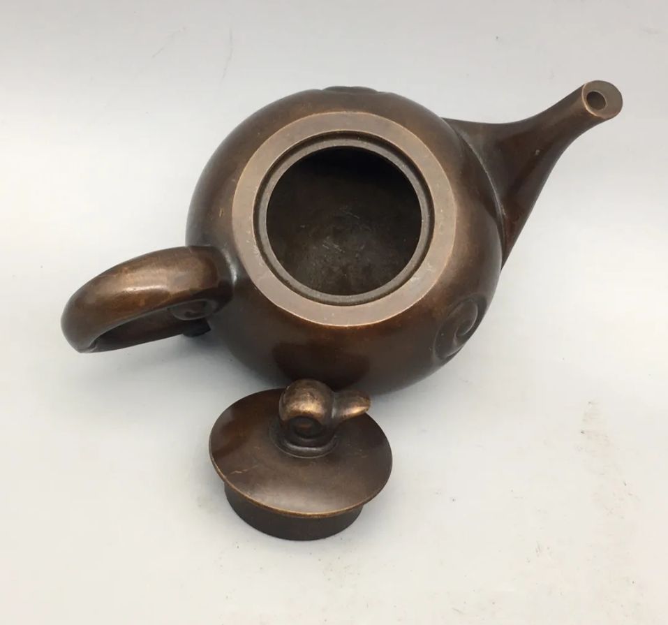 銅器 祥雲茶壺 酒壺 茶道具 煎茶器 工芸品 置物 銅器 祥雲茶壺 酒壺 茶道具 煎茶器 工芸品 置物 - メルカリ