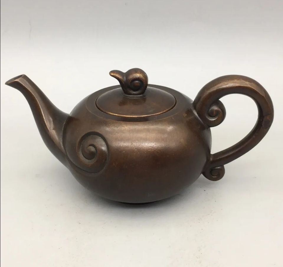 銅器 祥雲茶壺 酒壺 茶道具 煎茶器 工芸品 置物 銅器 祥雲茶壺 酒壺 茶道具 煎茶器 工芸品 置物