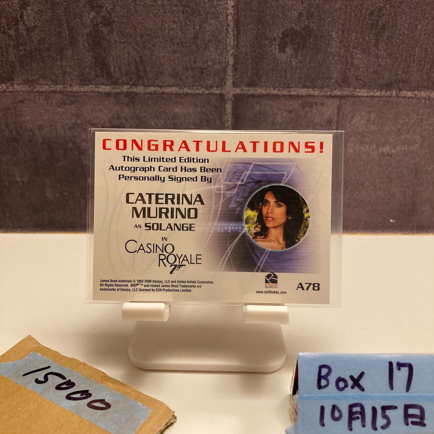 2006 Rittenhouse Archives Caterina Murino 直筆サインカード Casino Royale 007 カード