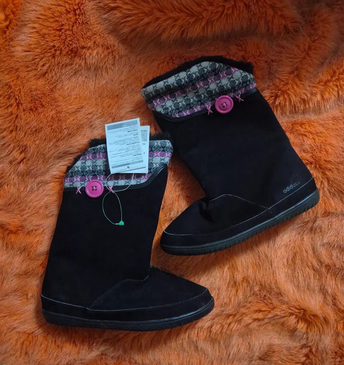 adidas アディダス ファー ブーツ 230 新品 - メルカリ