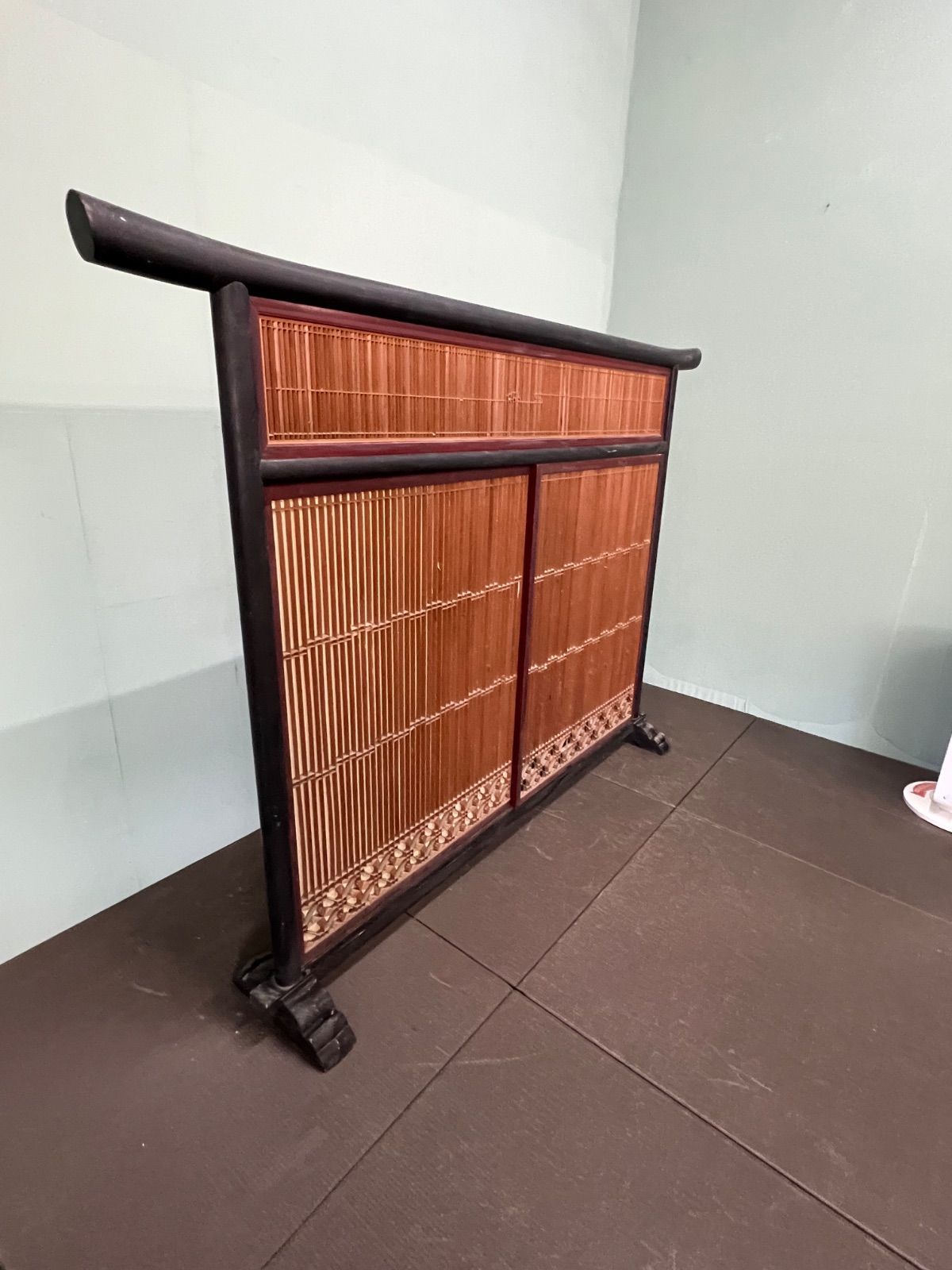 ⭐︎ 昭和 レトロ 衝立 障子 格子 引き戸式 ヴィンテージ