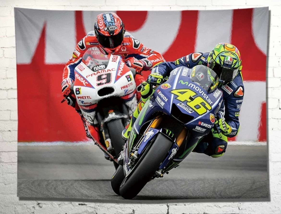 ☆アウトレット☆ 新品 MotoGP YAMAHA 100 cm レーシング 壁掛け 46 VS